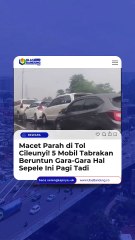 Macet Parah di Tol Cileunyi! 5 Mobil Tabrakan Beruntun Gara-Gara Hal Sepele Ini Pagi Tadi