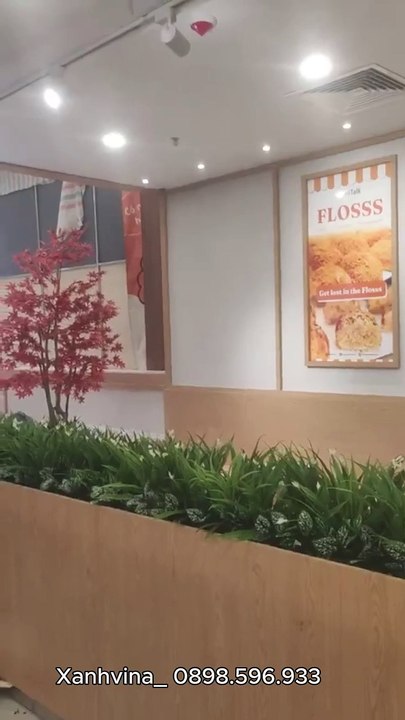 Thi công tiểu cảnh cây giả tại Aeon Mall Long Biên