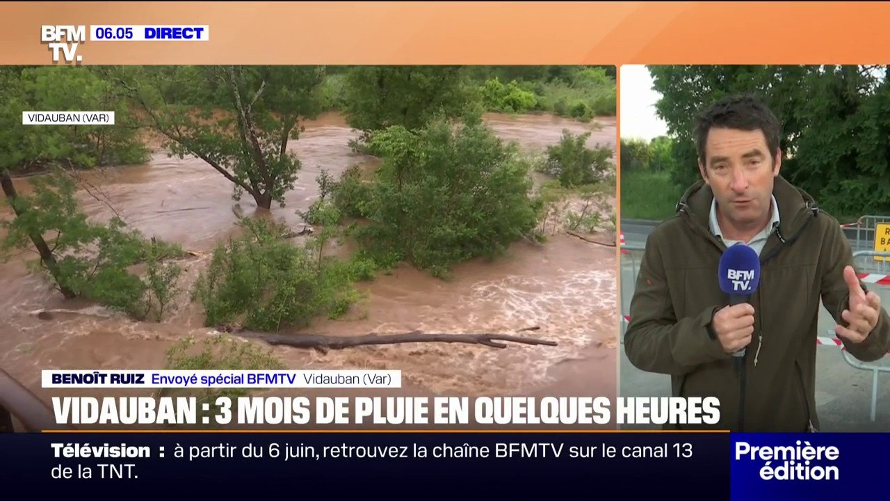 Orages meurtriers: à Vidauban (Var), il est tombé trois mois de pluie en quelques heures