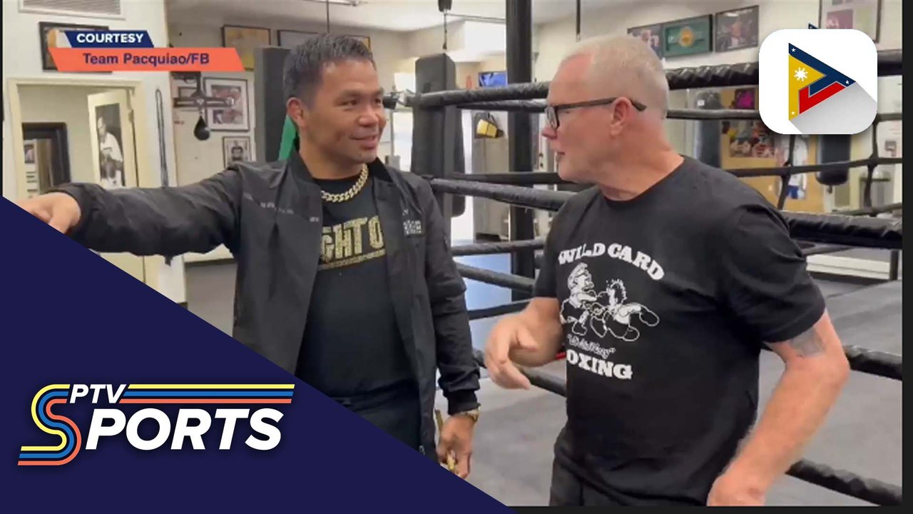 Manny Pacquiao at Freddie Roach, muling nagkita sa Wild Card Gym