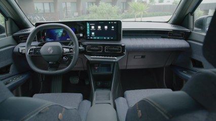 Renault 4 E-Tech electric Techno Interior Design in Cloud Blue