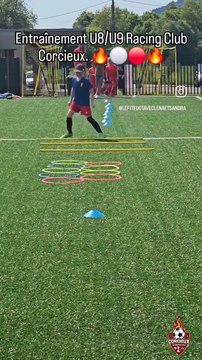 Entraînement U8/U9 Au Racing Club Corcieux.