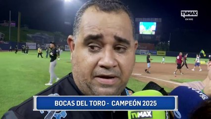 Audes De León, manager de Bocas del Toro: "Le dedico este triunfo a mi madre en el cielo"