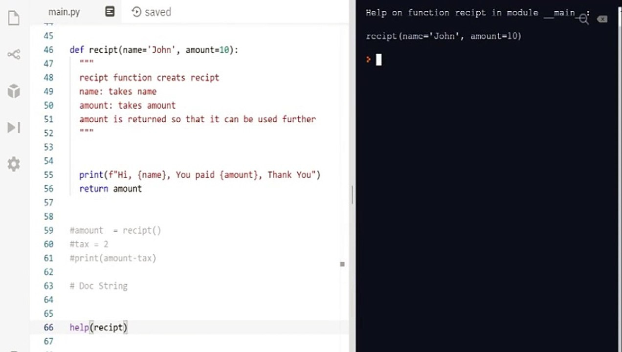 Lecture 65: Benefits of Doc String in Python - video Dailymotion