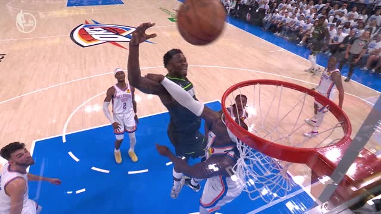 Thunder strike first against Timberwolves as Edwards misfires