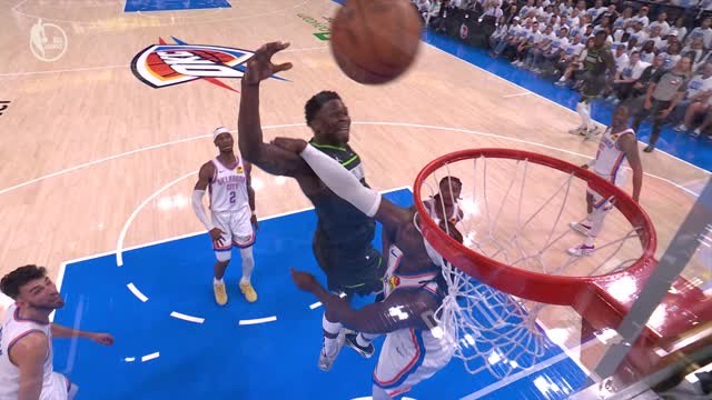 Thunder strike first against Timberwolves as Edwards misfires