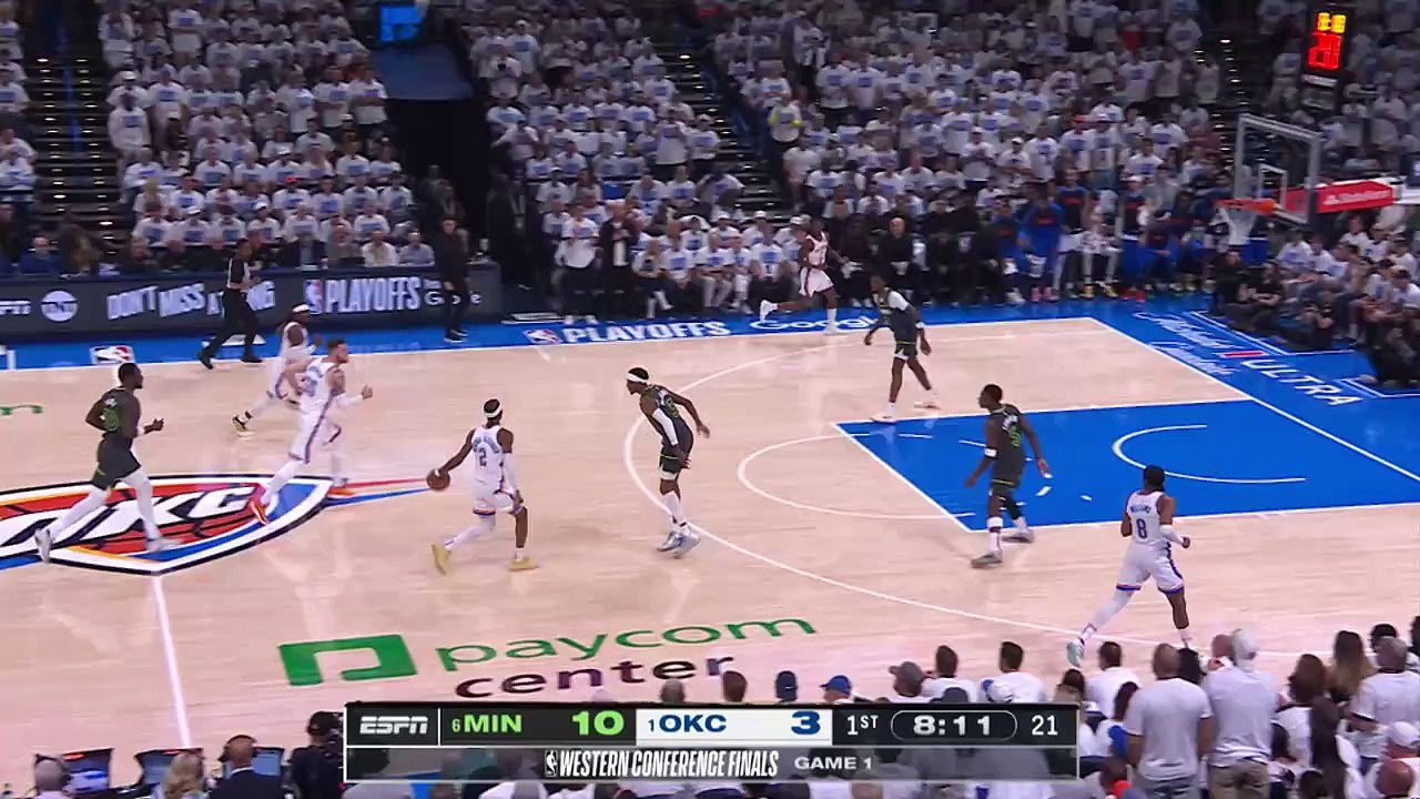 Edwards gets a technical foul for tossing the ball at Gilgeous-Alexander