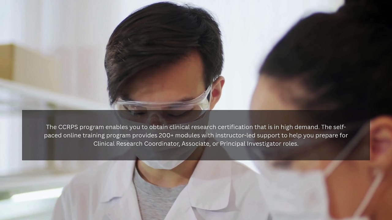 Accredited Clinical Research Training & Certification Program – CCRPS