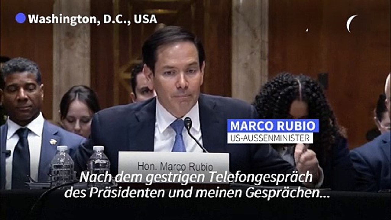 Rubio erwartet von Russland in Kürze Vorlage von ungefährem Waffenruhe-Plan