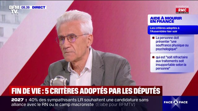 Fin de vie: Il faut que ce soit une loi de liberté et d'égalité , estime le philosophe André Comte-Sponville