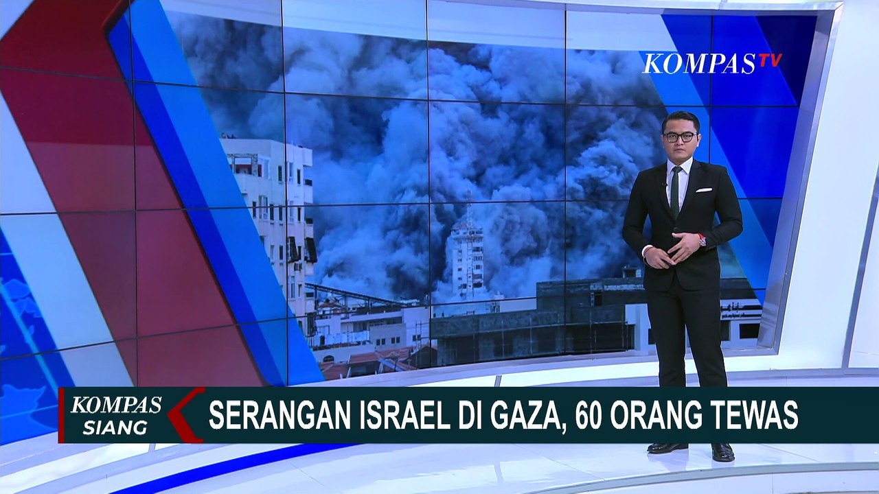 Serangan Israel di Gaza Tewaskan 60 Orang, Banyak Korban Anak-Anak & Perempuan