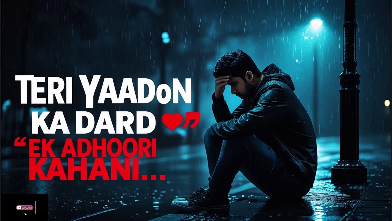 Teri Yaadon Ka Dard 💔| Ek Adhoori Kahani 💔| Official  Emotional Lyrical song 2025| #sadsong #song