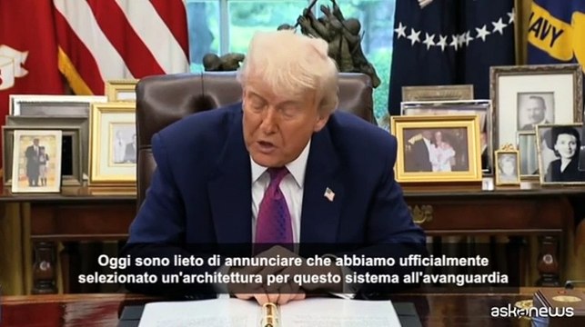 Usa, Trump svela i piani per lo scudo missilistico Golden Dome