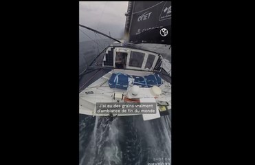 Fabrice Amedeo skipper au Vendée Globe 2025 : "J'ai eu des grains d'ambiance de fin du monde"