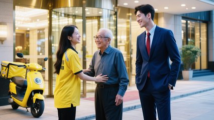 ENG SUBKind delivery girl help poor old man,who is CEO�s grandpa, was taken home to pampe!#cdrama