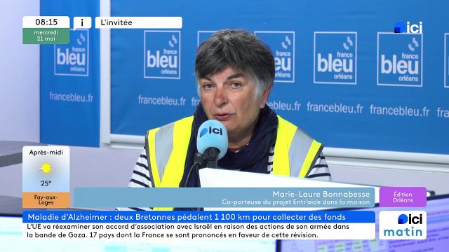 ICI Orléans - L'Invité d'ICI Matin : Marie-Laure Bonnabesse de l'association Entr'aide dans la maison