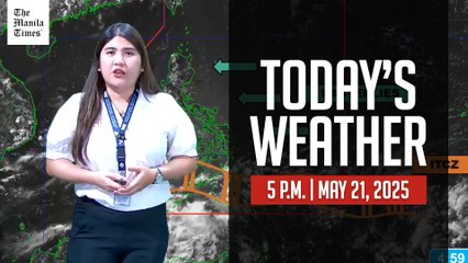Weather Update at 5 P.M. on May 21, 2025 ☀️