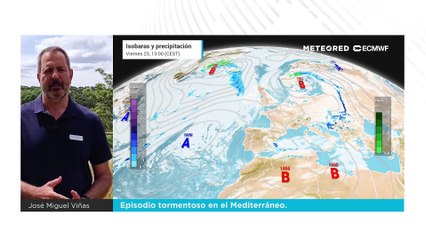 Episodio tormentoso en el Mediterráneo, con el sureste peninsular en el punto de mira.