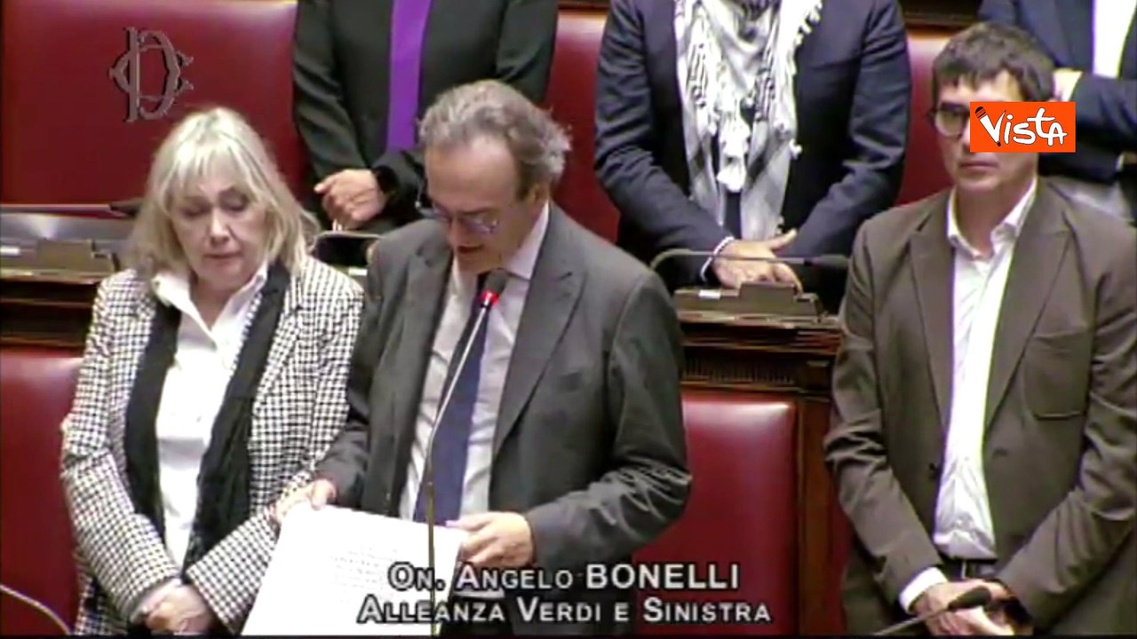 Bonelli legge in Aula nomi bimbi morti a Gaza: "È pulizia etnica, Governo italiano complice"