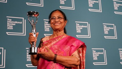 Watch the moment Banu Mushtaq’s Heart Lamp wins Booker Prize