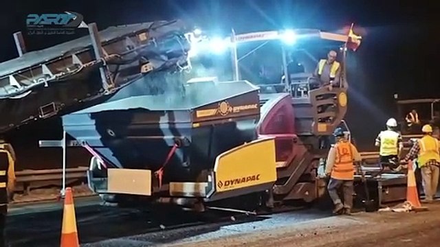 استمرار أعمال الصيانة في منطقة الصبية ضمن خطة تطوير الطرق