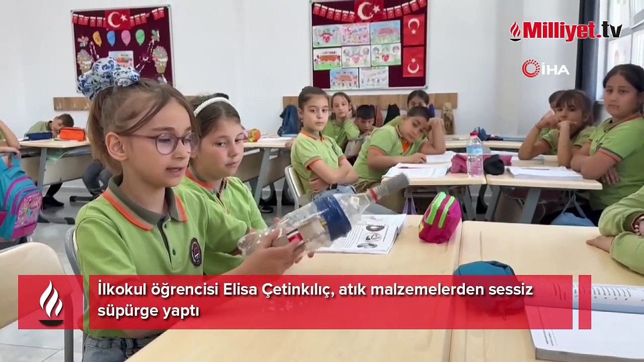 Elison 6745! 4'üncü sınıf öğrencisi öğrencinin pet şişeden yaptığı proje gündem oldu