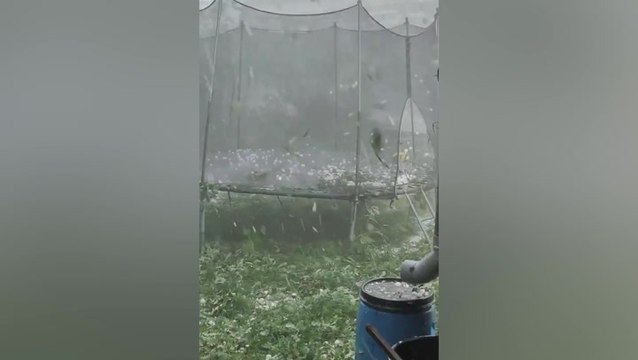 Ping-pong sized hail hits Toulouse as flooding kills three in southern France