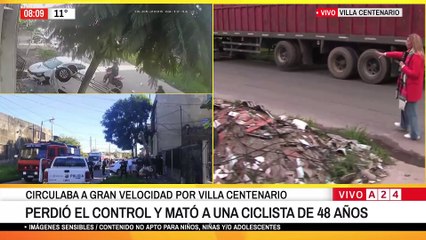 Tragedia en Villa Centenario: ciclista muere atropellada