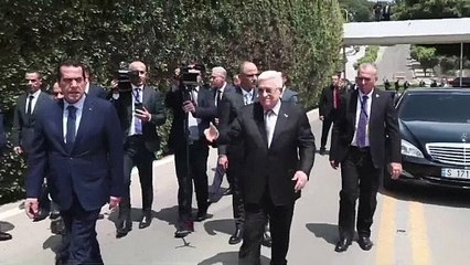 الرئيس اللبناني جوزاف عون يستقبل محمود عباس