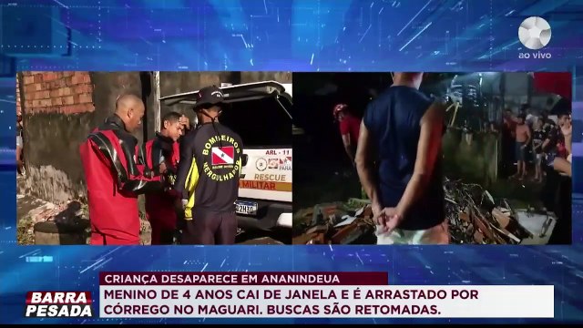 Vivo Edimar 02 - Criança desaparecida - Fala Bombeiro sobre as buscas