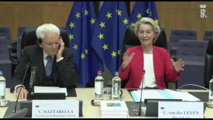 Mattarella in Ue, Von der Leyen: "Risponderemo al suo Nessun Dorma"