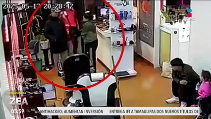 Ladrones asaltan peluquería en Mar del Plata, Argentina