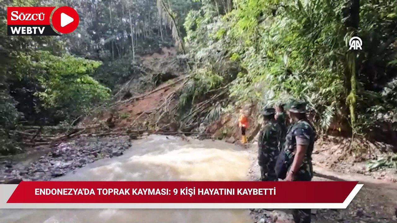 Endonezya'da toprak kayması: 9 kişi hayatını kaybetti