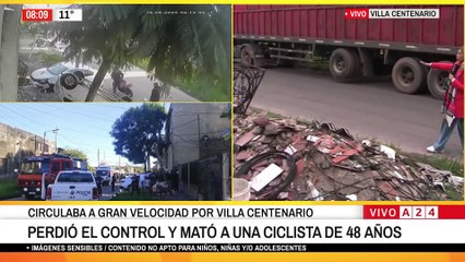 🚨 TRAGEDIA EN VILLA CENTENARIO: PERDIÓ EL CONTROL Y MATÓ A UNA CICLISTA 🚴‍♀️