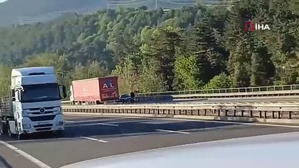 TEM’de akılalmaz olay! Ters şeritten kilometrelerce yol gitti