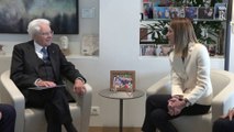 Mattarella incontra presidente del Parlamento europeo Metsola