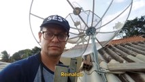 Nova Parabolica Com Antena de 1.50 chapa  ficou top demais
