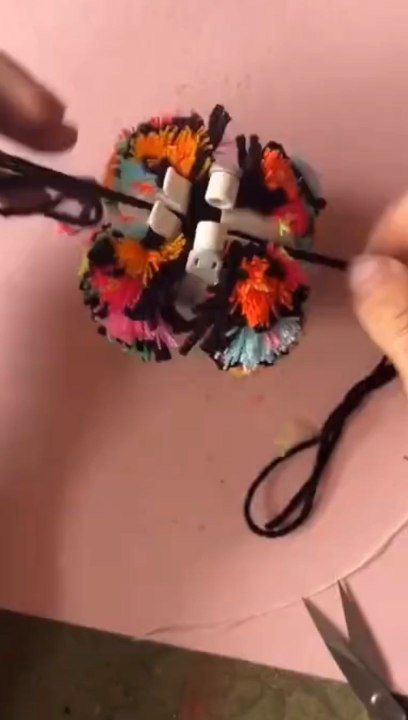 yarn earrings