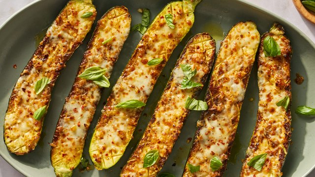 Cheesy Garlic Zucchini Steaks Will Rival The Meat At Your Summer Grill-Out