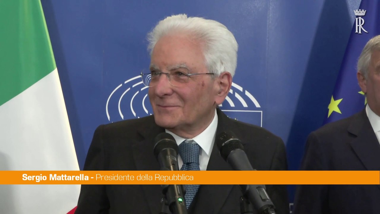 Mattarella agli eurodeputati "La Repubblica Ita...