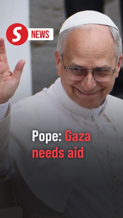 Pope Leo calls for 'sufficient humanitarian aid' into Gaza