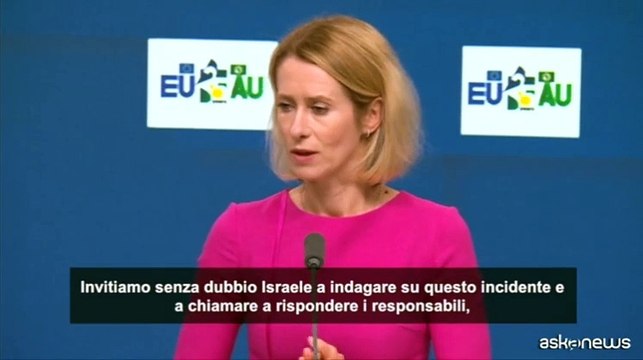 Kallas invita Israele a indagare dopo sugli spari contro i diplomatici