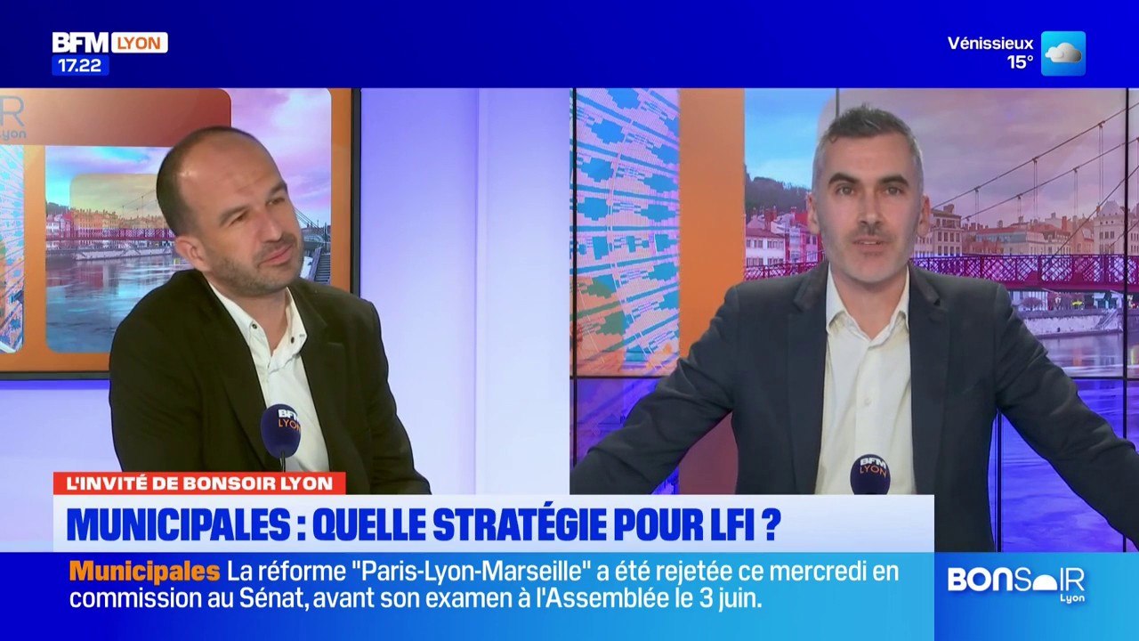 Manuel Bompard défend des listes menées par LFI à Villeurbanne, Vénissieux ou Vaulx-en-Velin