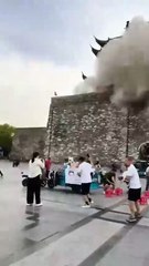 Derrumbe en monumento histórico chino genera alarma y críticas tras reciente restauración