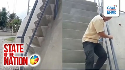 Matarik na hagdanan sa dike sa Umalag River, umani ng iba't ibang reaksyon | SONA