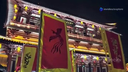 La restauración del monumento chino que igualmente se derrubo en parte