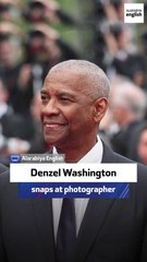 Radio presenter: Denzel Washington snaps at photographer