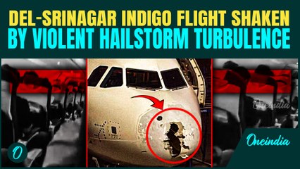 VIDEO: Delhi-Srinagar Indigo Flight ROCKED By Hailstorm | Viral Video Shows Passengers In Tears