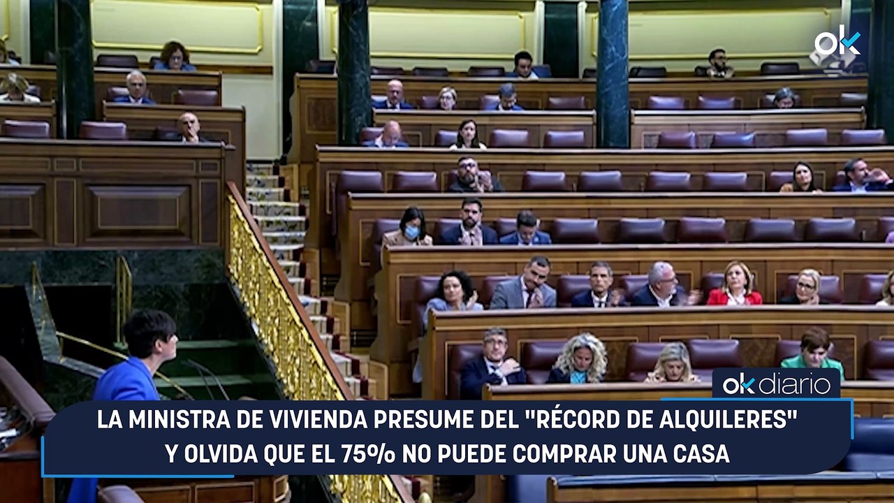 La ministra de Vivienda presume del "récord de alquileres" y olvida que el 75% no puede comprar una casa