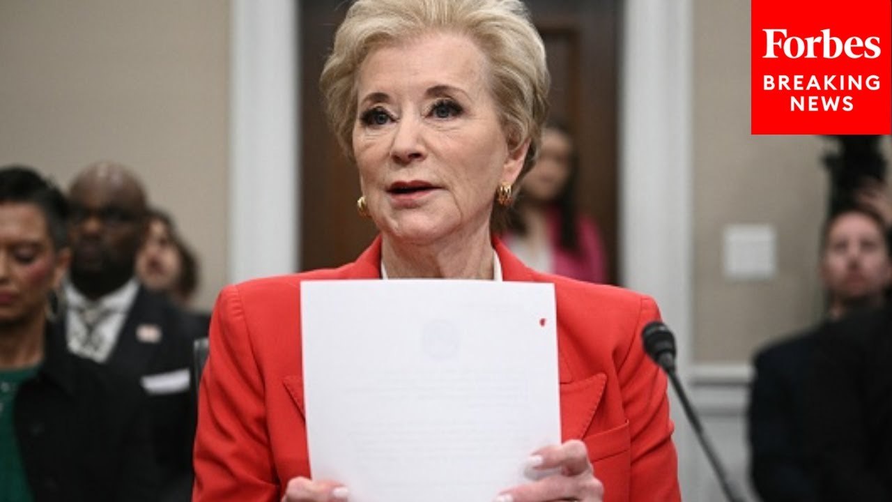 Education Sec. Linda McMahon Delivers Opening Remarks In House Appropriations Committee Hearing